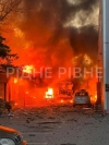 Показали, як палали автівки у Рівному 