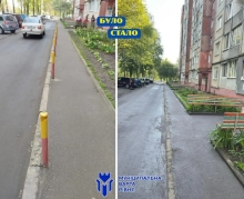 Голову ОСББ у Рівному змусили демонтувати стовпчики біля будинку 